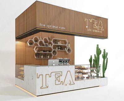 现代甜品面包店3D模型下载